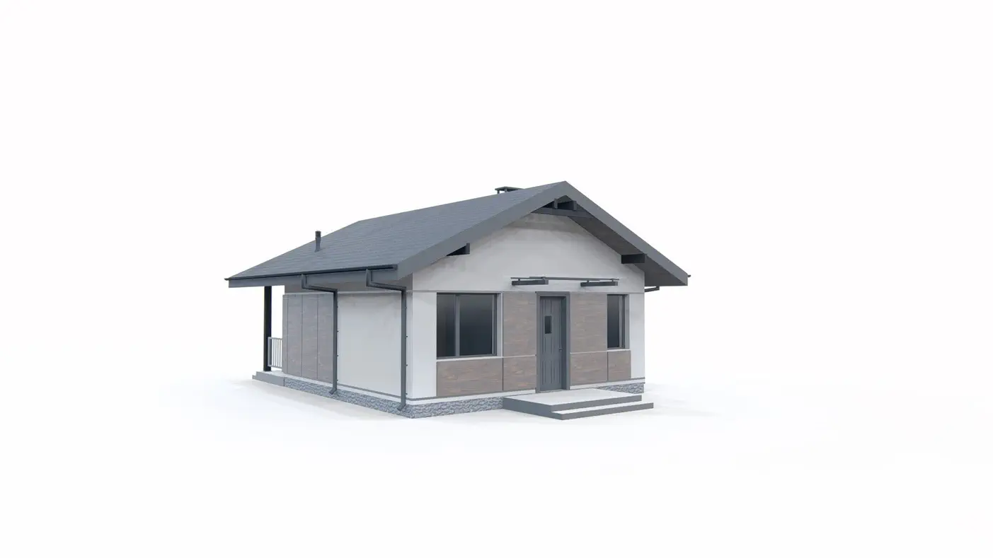Projekt domu  - Malý domček s verandou
