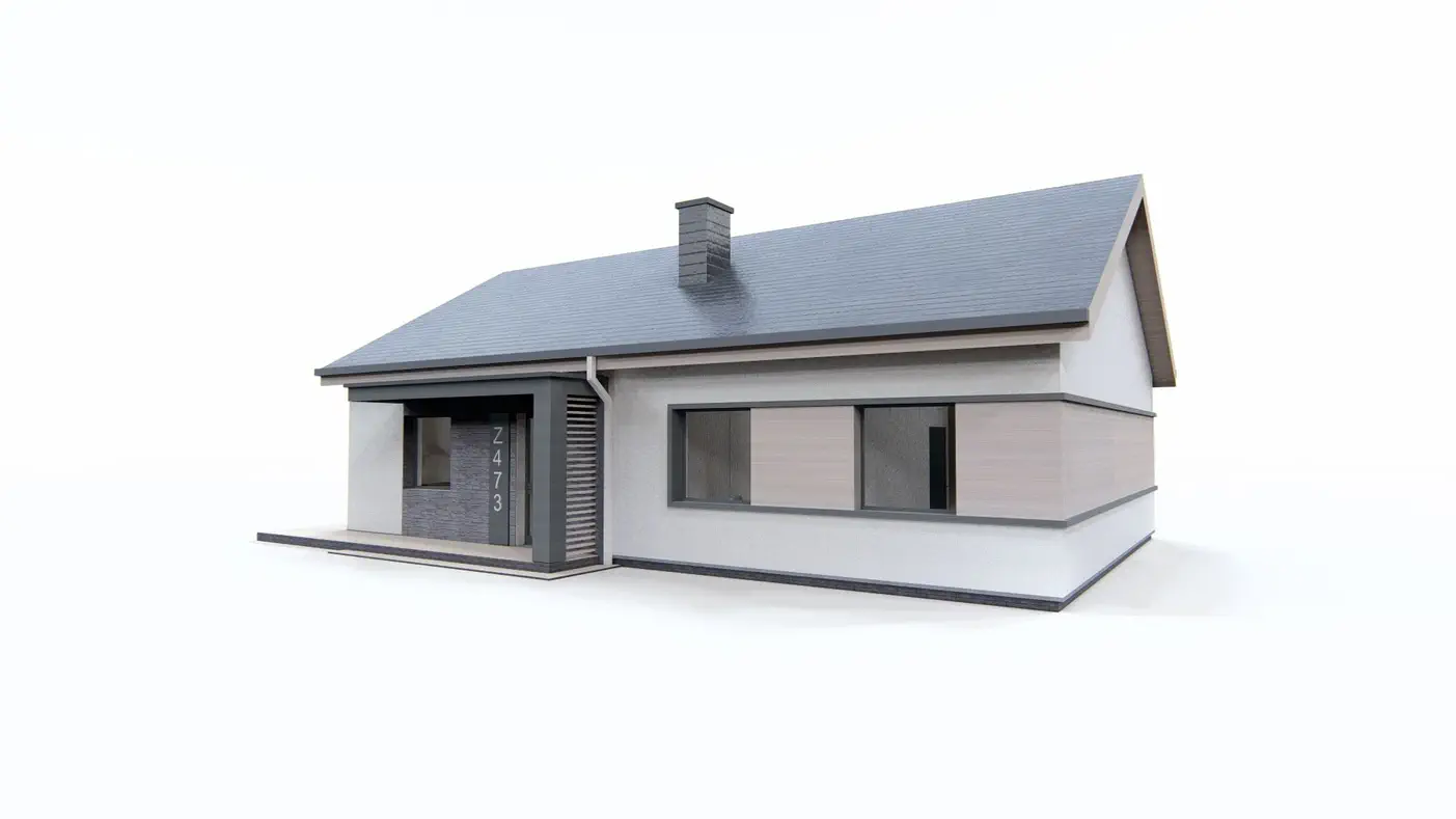 Projekt domu  - do 100m2 4 izby