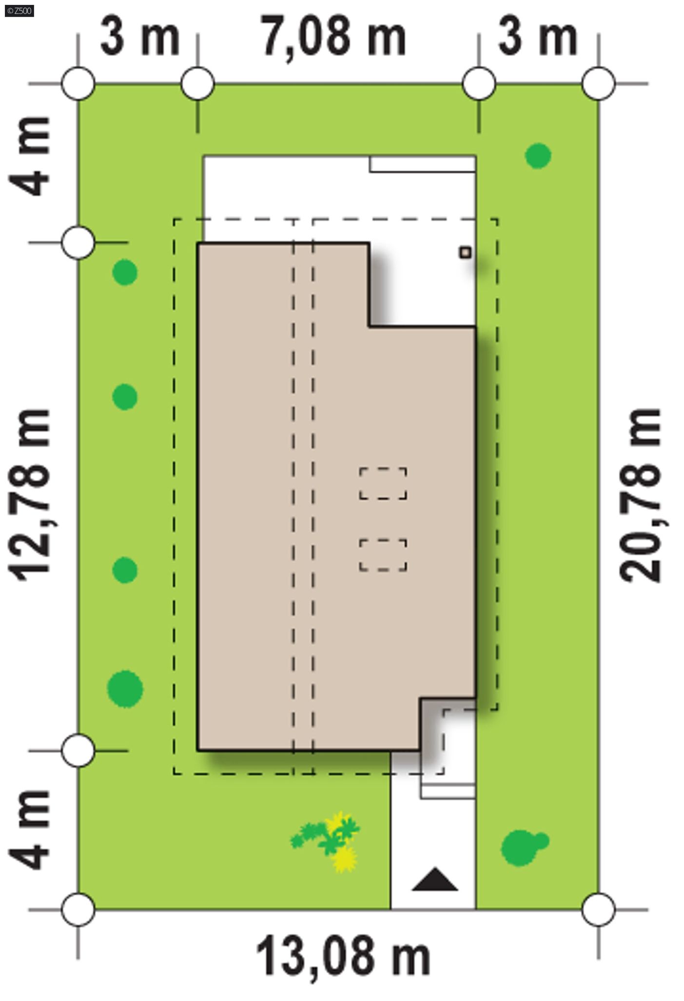 Projekt domu  - Projekt s podkrovím a izbou na prízemí aj na úzky pozemok.