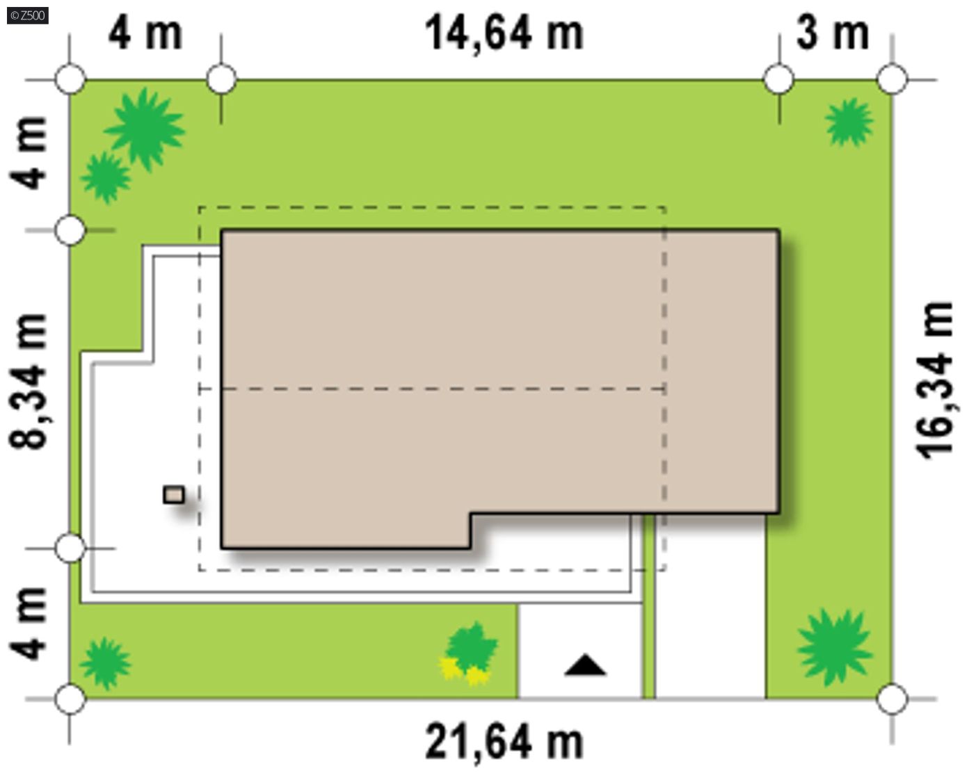 Projekt domu  - Súčasný dom so zvýšenou kolennou stenou a terasou na prvom poschodí.