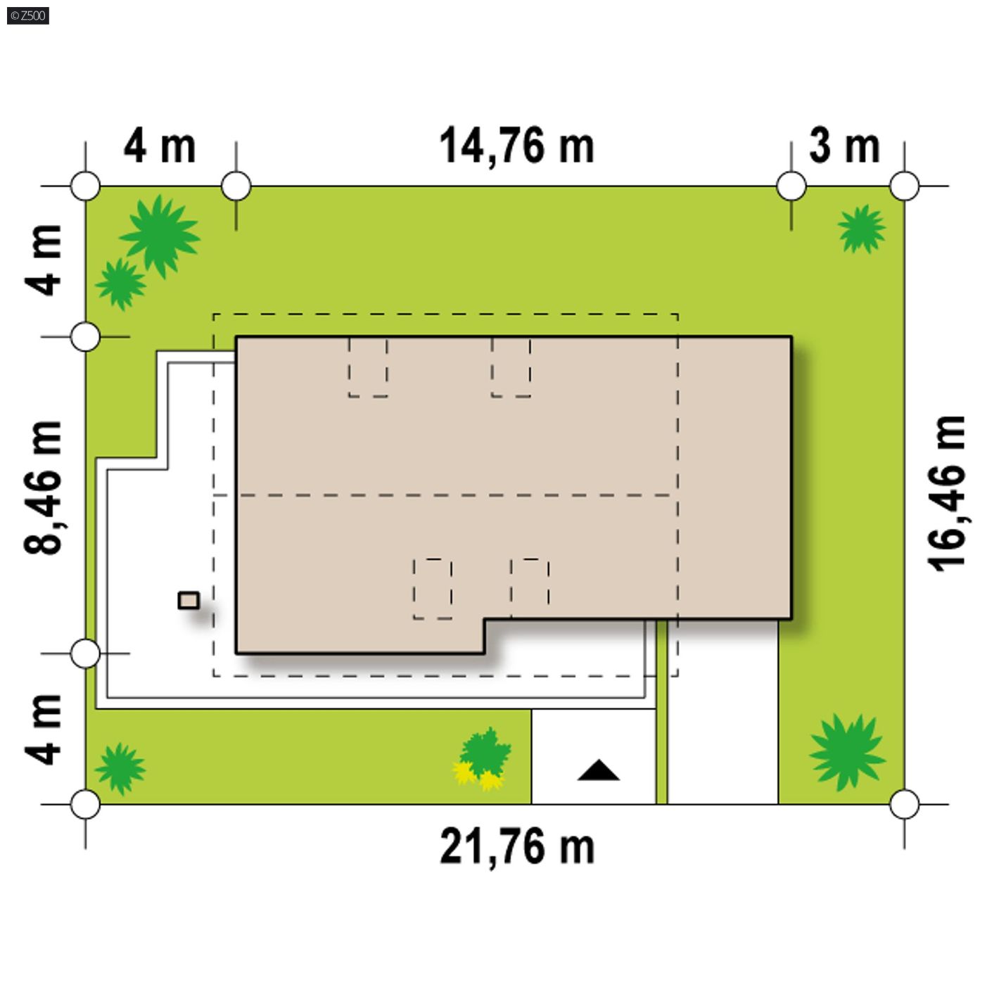 Projekt domu  - Súčasný dom so zvýšenou kolennou stenou a terasou na prvom poschodí.