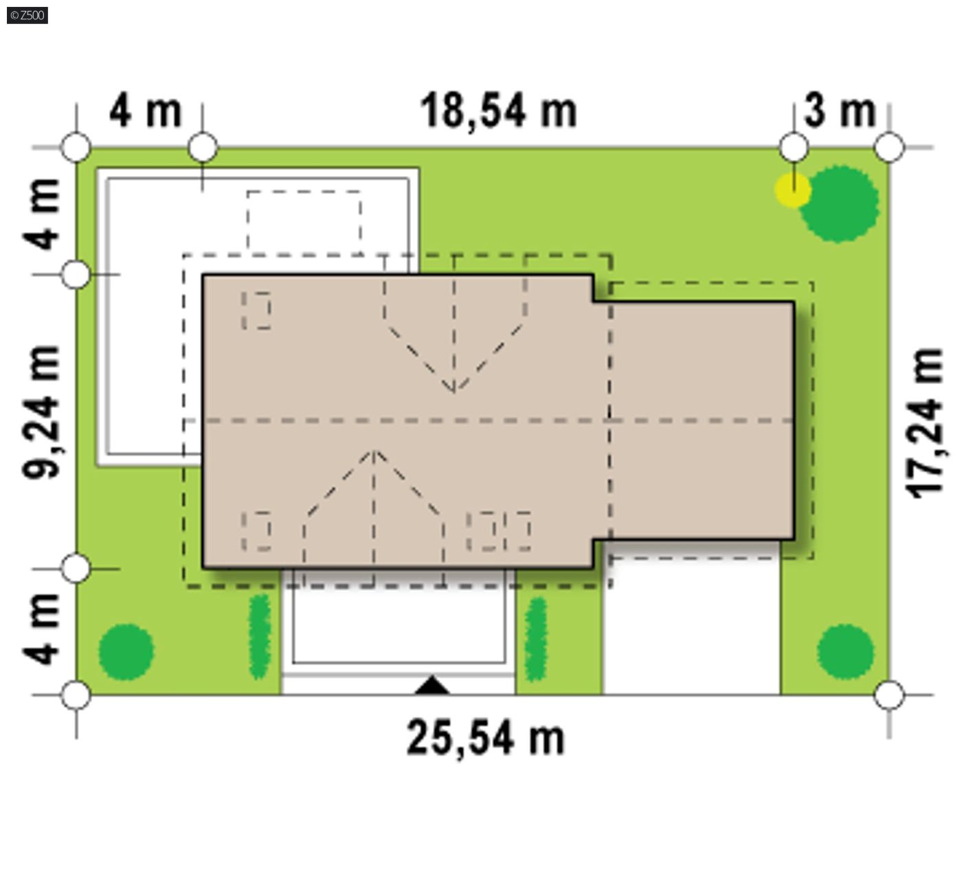 Projekt domu  - Optimálny dom s podkrovím, študovňou, vikiermi a garážou pre 2 autá
​.