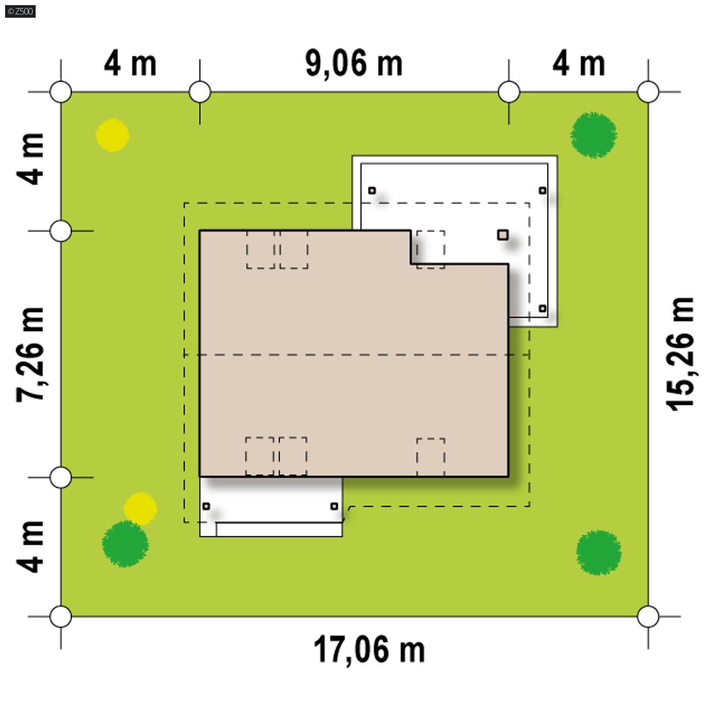 Projekt domu  - Malý domček s podkrovím, lacný na stavbu a ekonomický na používanie.