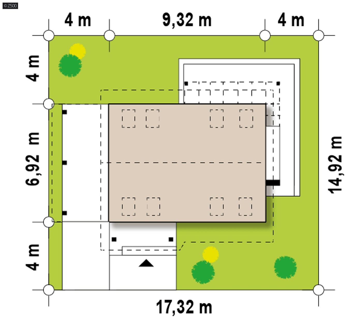 Projekt domu  - Komfortný dom s pracovňou na prízemí