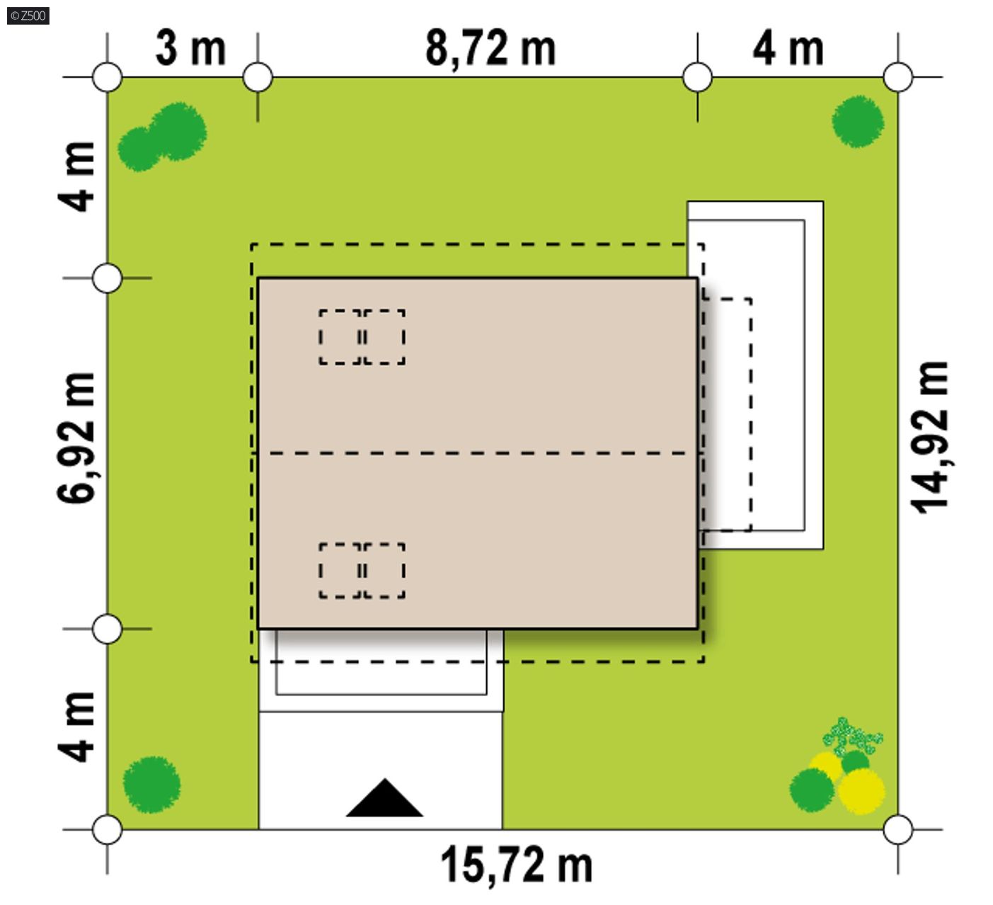 Projekt domu  - Malý dom s podkrovím
