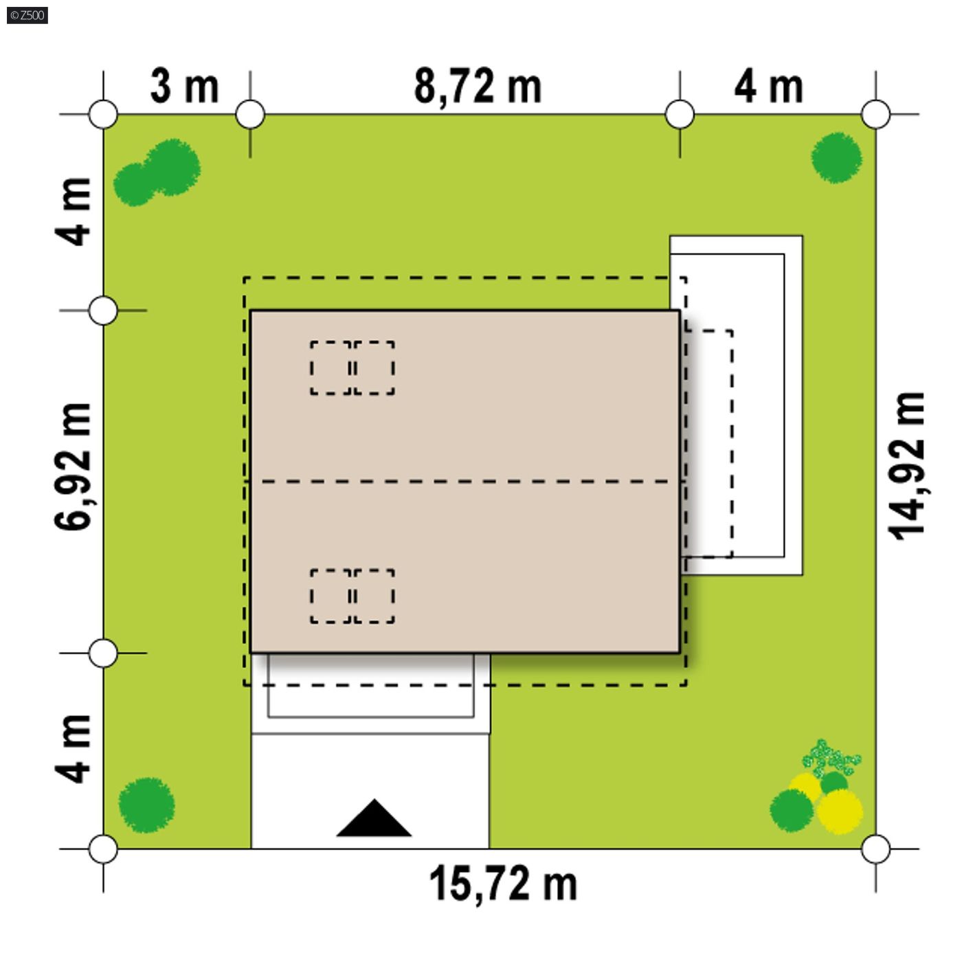 Projekt domu  - Malý dom s podkrovím