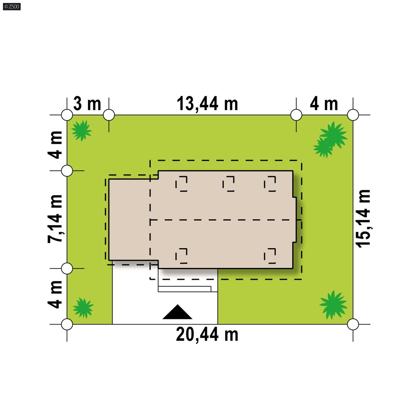 Projekt domu  - Dom s podkrovím, sedlovou strechou, garážou a kotlom na tuhé palivo