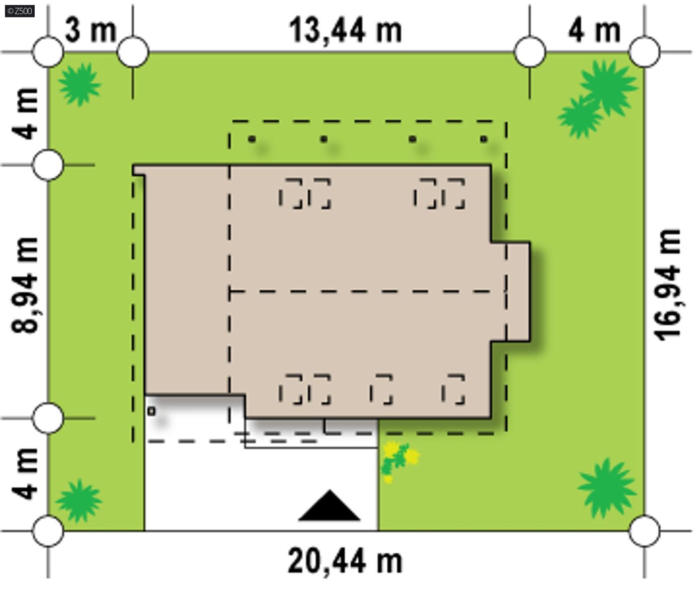 Projekt domu  - Komfortný dom s podkrovím (do 140 m2), funkčný, ekonomický na výstavbu a údržbu