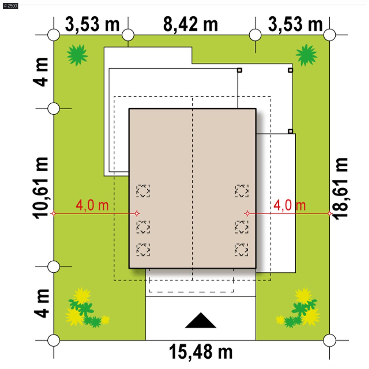 Projekt domu  - Malý dom, veľké možnosti...
Dom s 3 spálňami a obývacou izbou s medziposchodím
