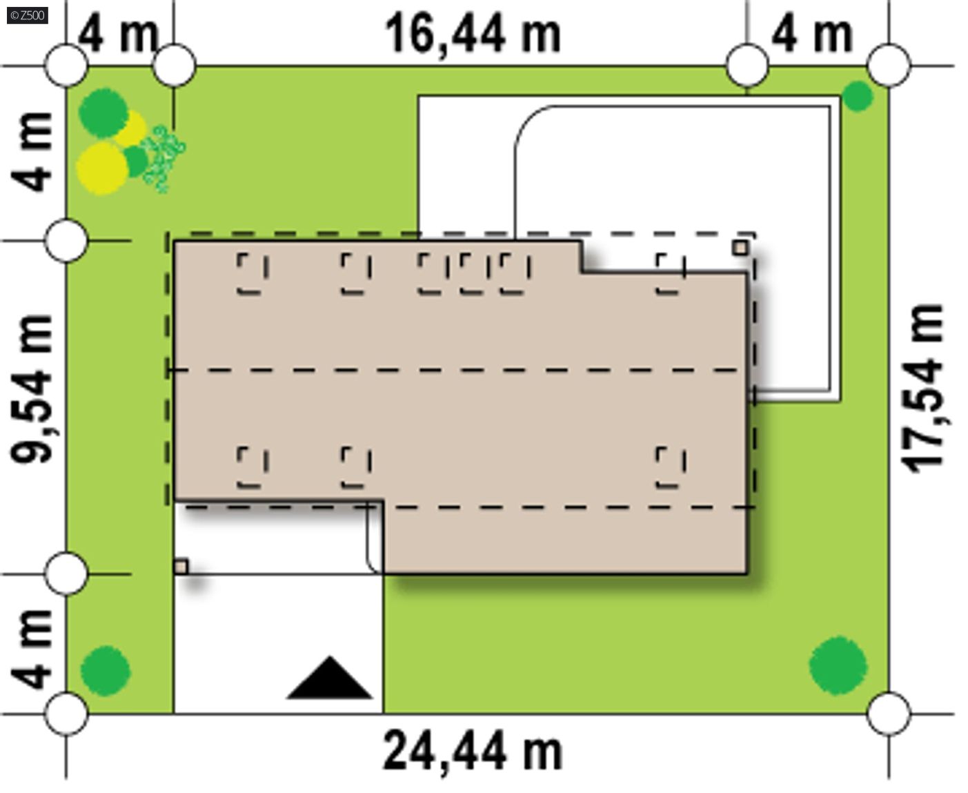 Projekt domu  - Dom s veľkým otvoreným priestorom. Rekuperácia tepla je štandardom.