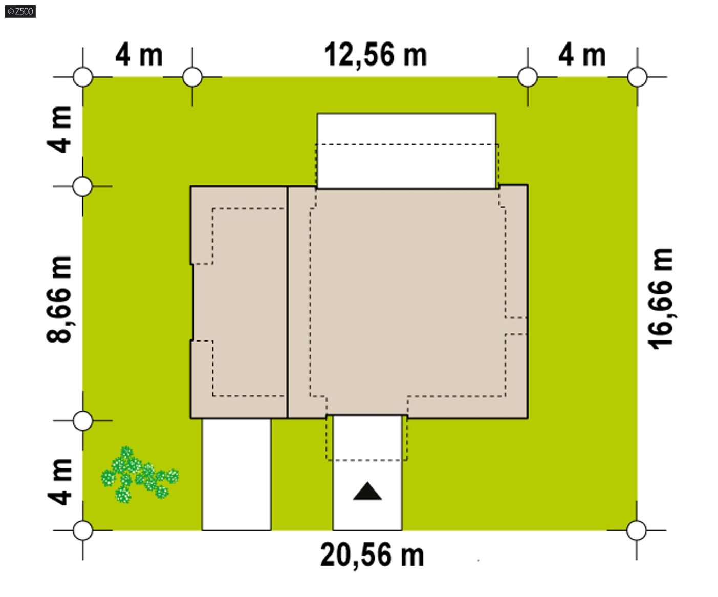 Projekt domu  - Návrh moderného rodinného domu s jednou garážou