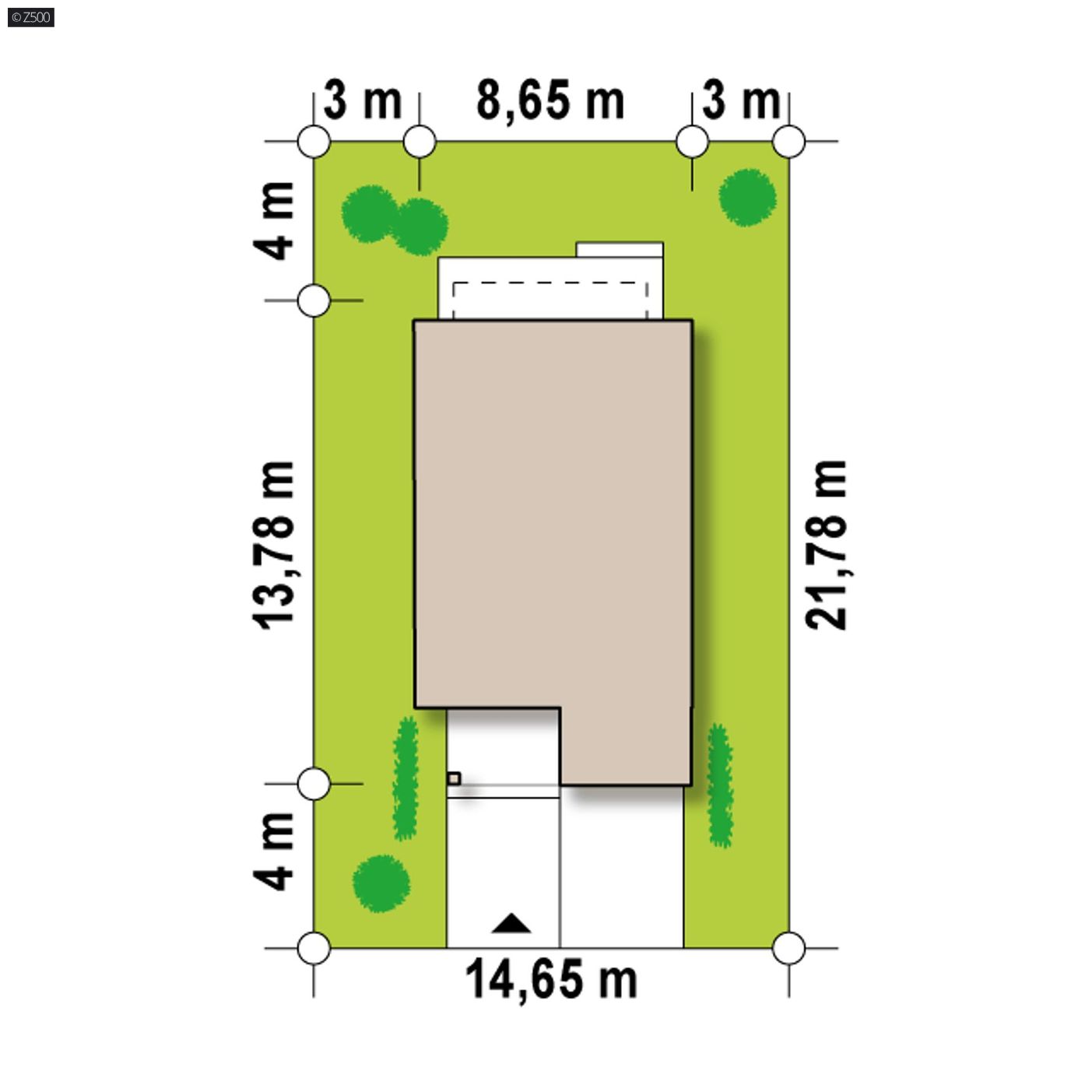 Projekt domu  - Súčasný dvojdom zástavba jednoducheho domu s garážou a zasklením.
