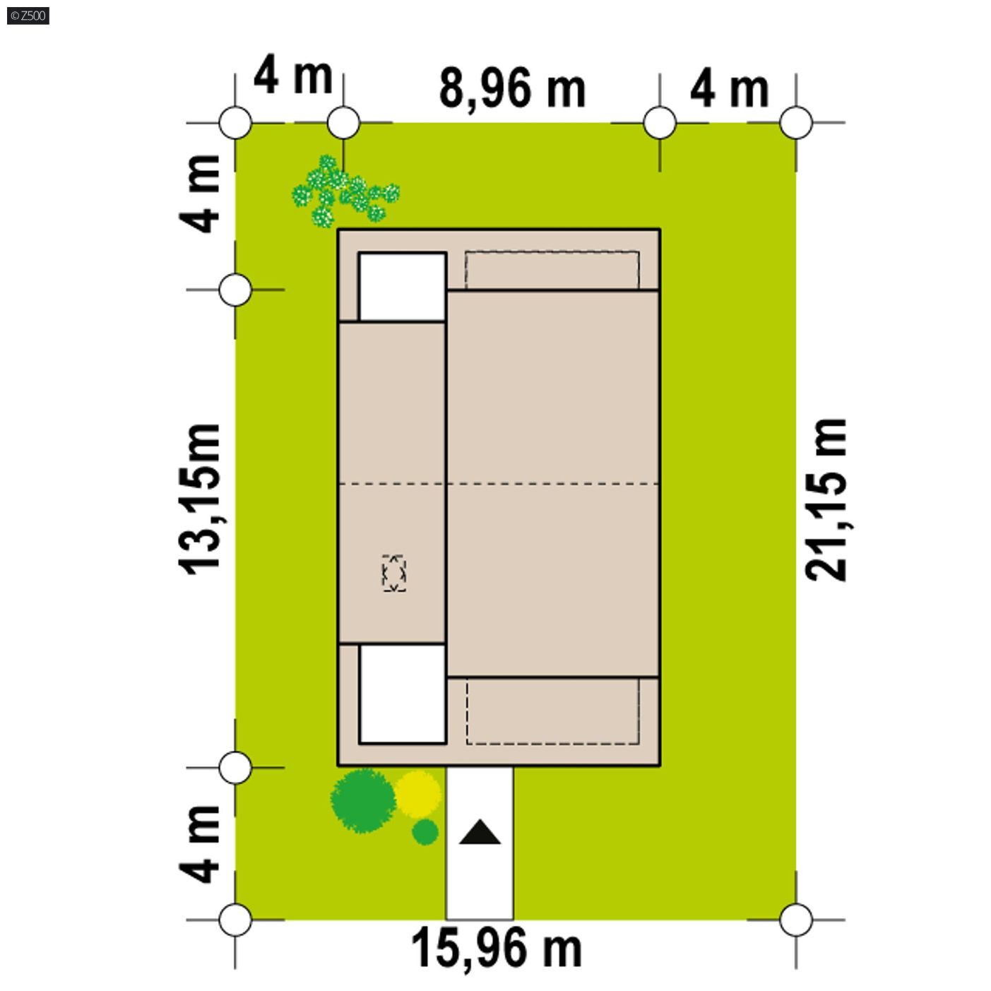 Projekt domu  - Moderný dvojdom so strešnou terasou.