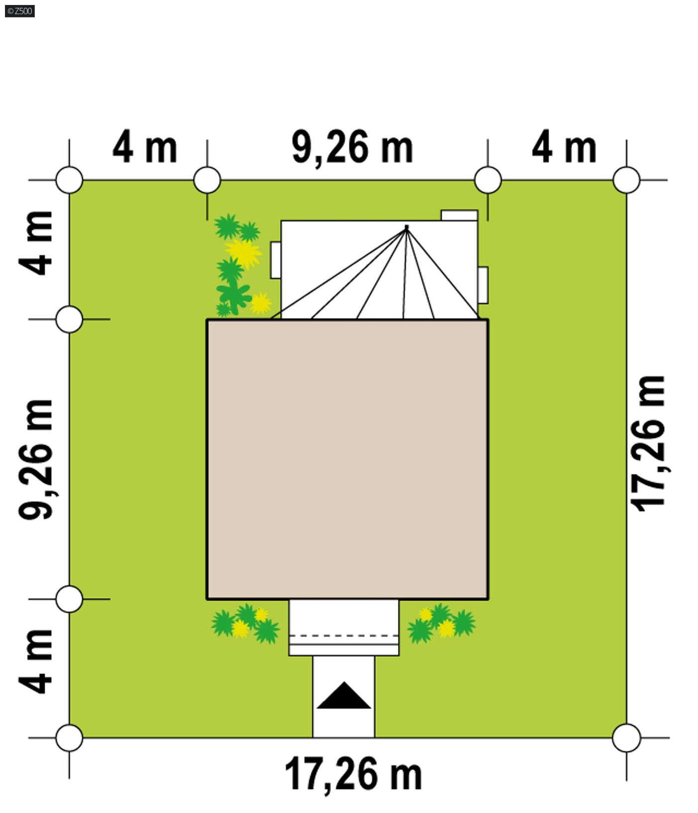 Projekt domu  - Drevostavba s rozlohou 100 m2 a zimnou záhradou.