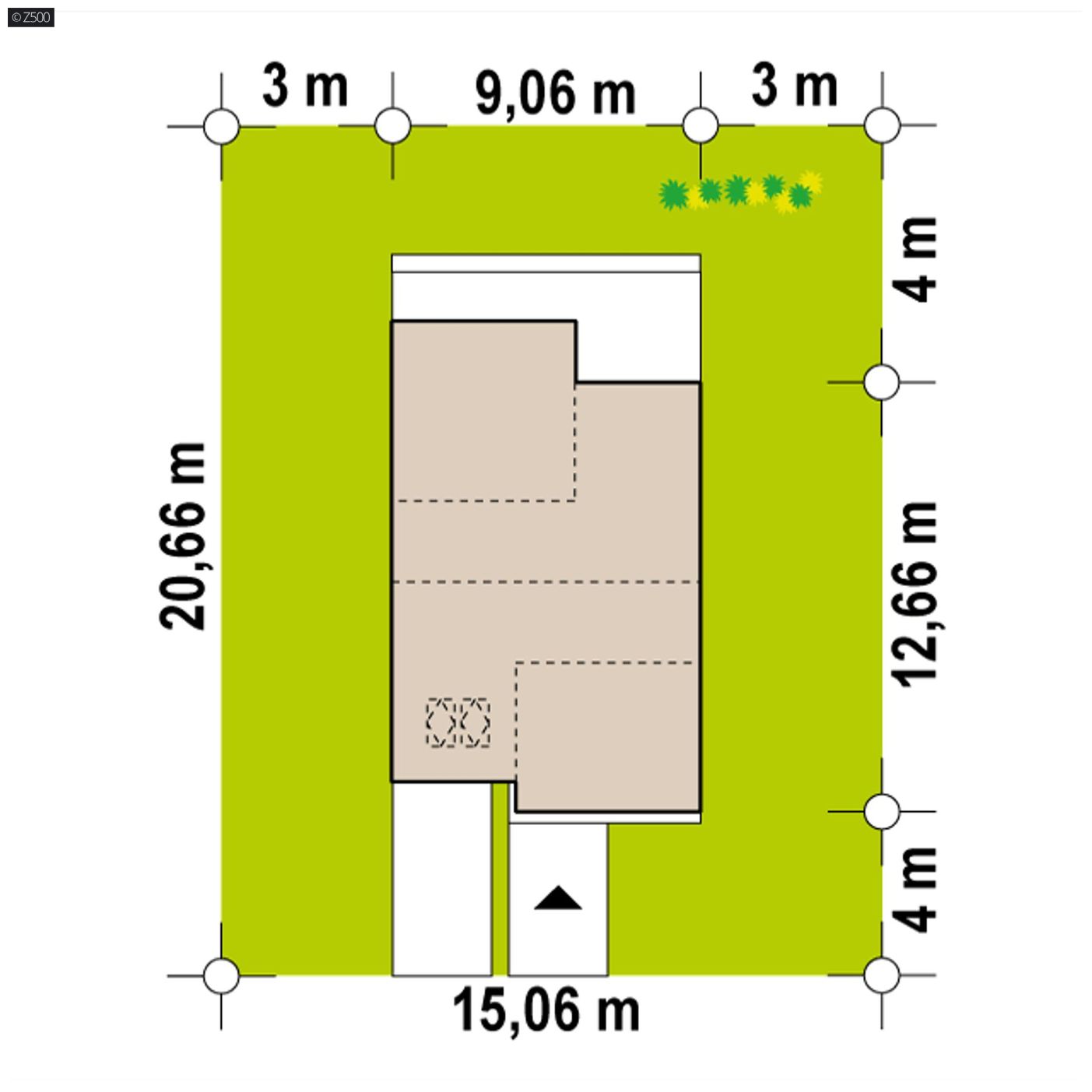 Projekt domu  - Radový alebo dvojdom s modernými vikiermi a garážou.