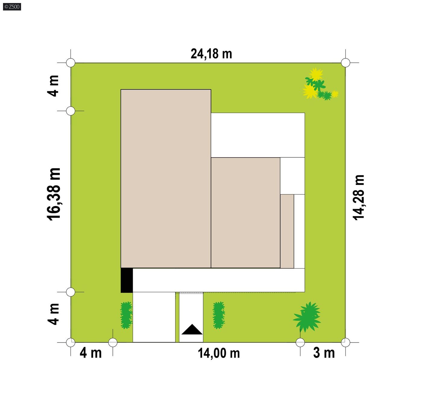 Projekt domu  - Moderný dvojpodlažný dom s veľkou terasou