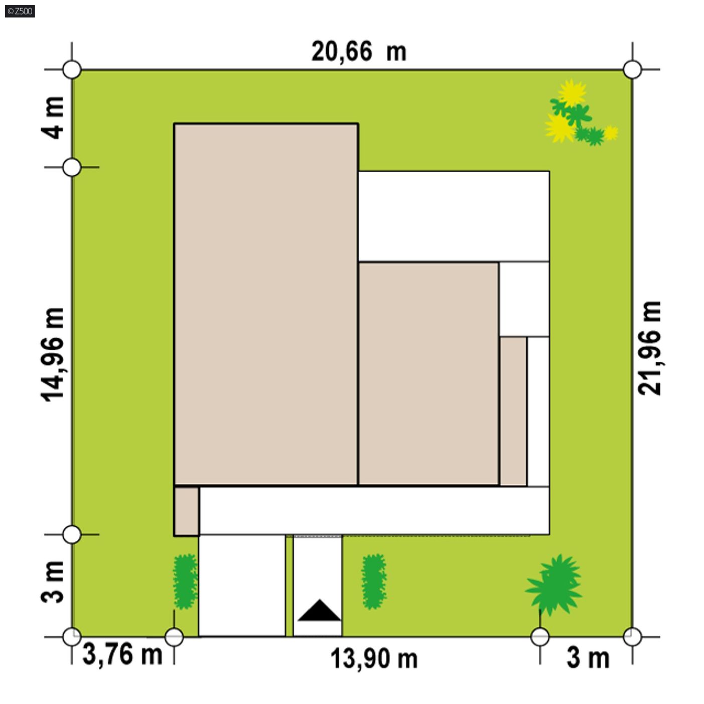 Projekt domu  - Moderný dvojpodlažný dom s veľkou terasou